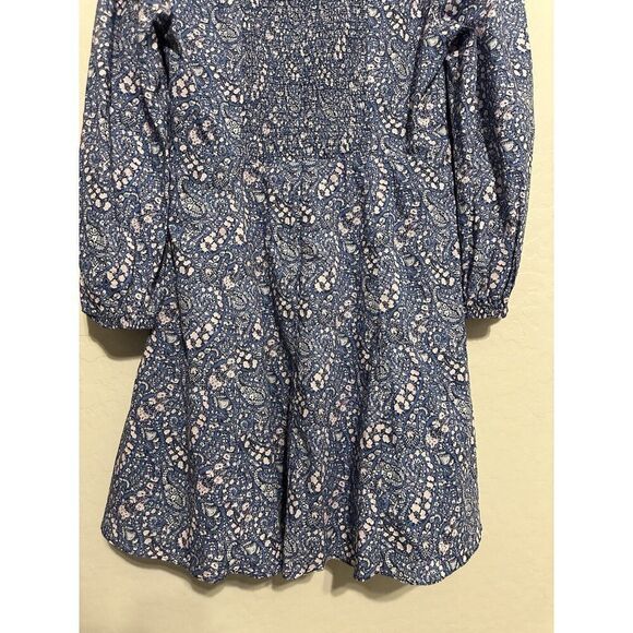 J.Crew Sweetheart Long-Sleeve Mini Dress in Liberty Bourton Bloom Fabric Size 8 - Picture 6 of 11